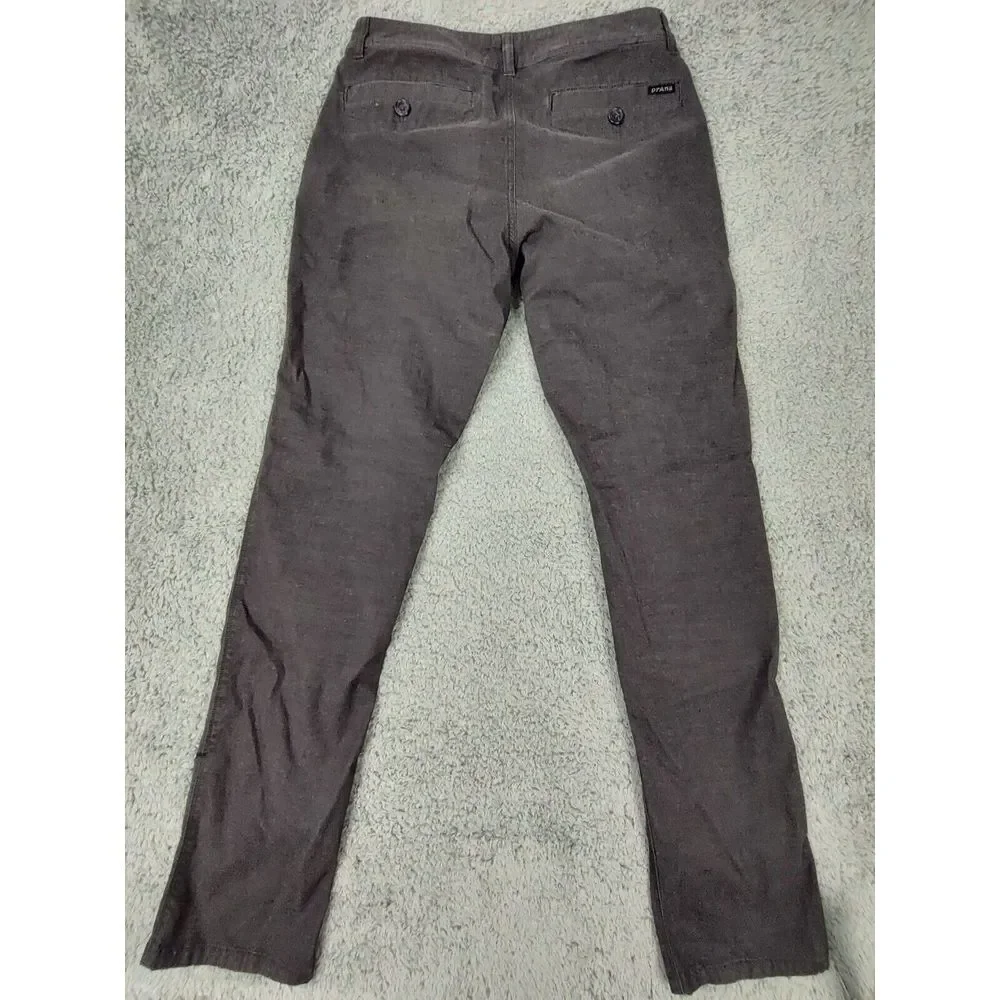 Prana Pants Men's 30x32 Dark Gray Straight Fit Stretch Casual Golf Outdoor‎